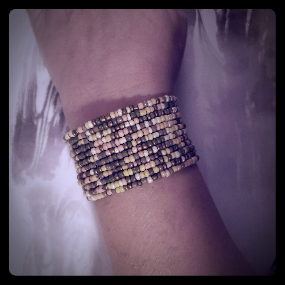 Seed Bead Cuff Bracelet